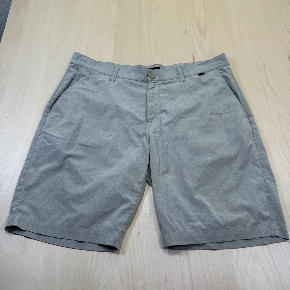 Travis‎ Mathew Mens Golf Shorts Size 38 Gray Polyester Blend Performance Stretch